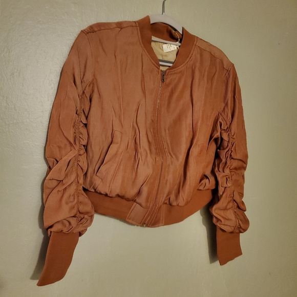 ZYA EARTH HORIZON Soft Shell BOMBER JACKET Soft Pink - Picture 9 of 9